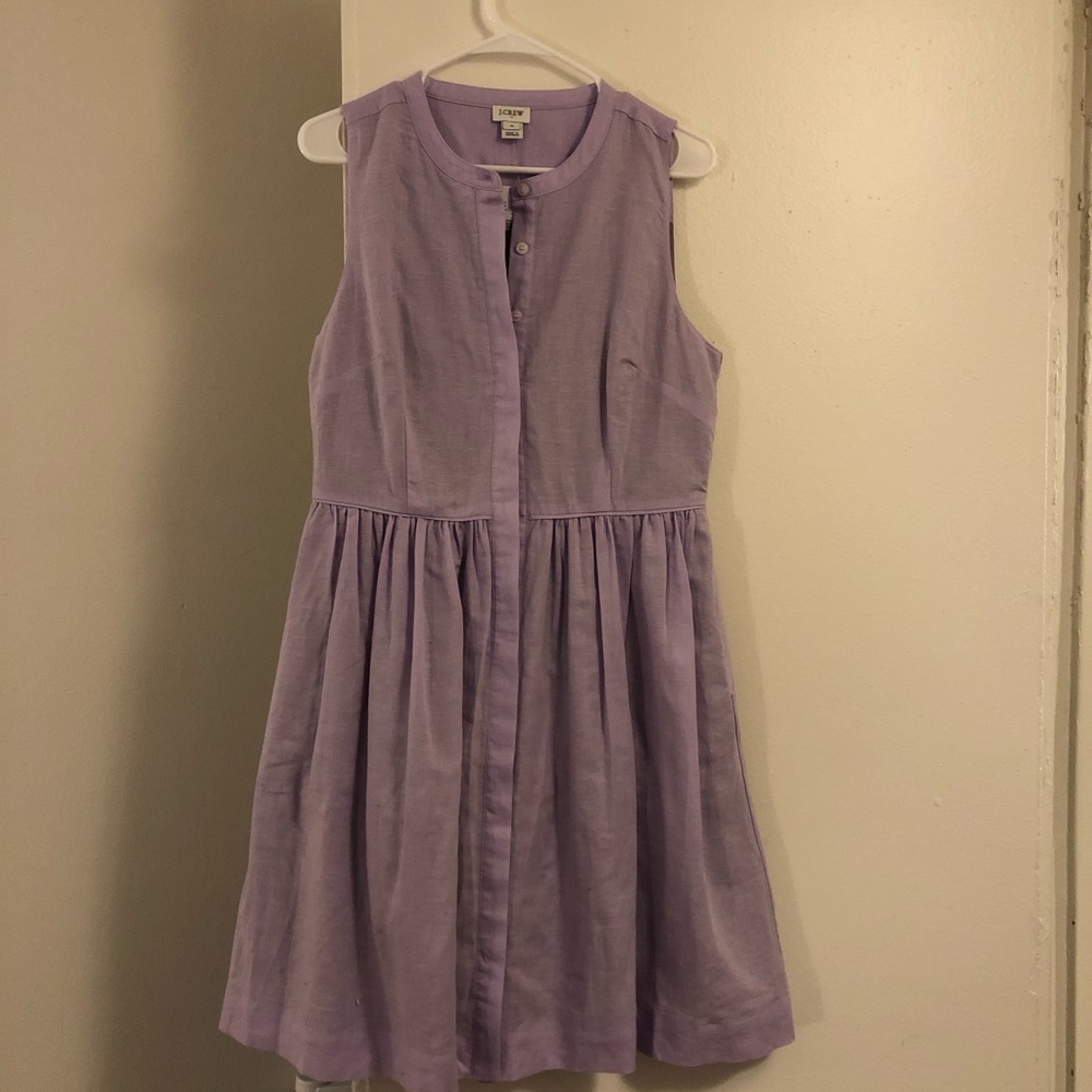 NWT J Crew Linen Button Down Dress